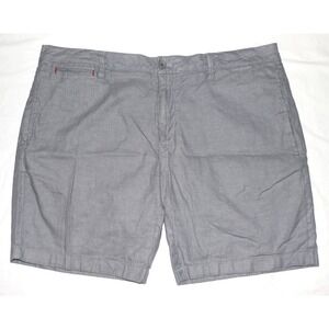 UNTUCKIT Men's Grey Linen Cotton Elastane‎ Blend Chino Shorts 40